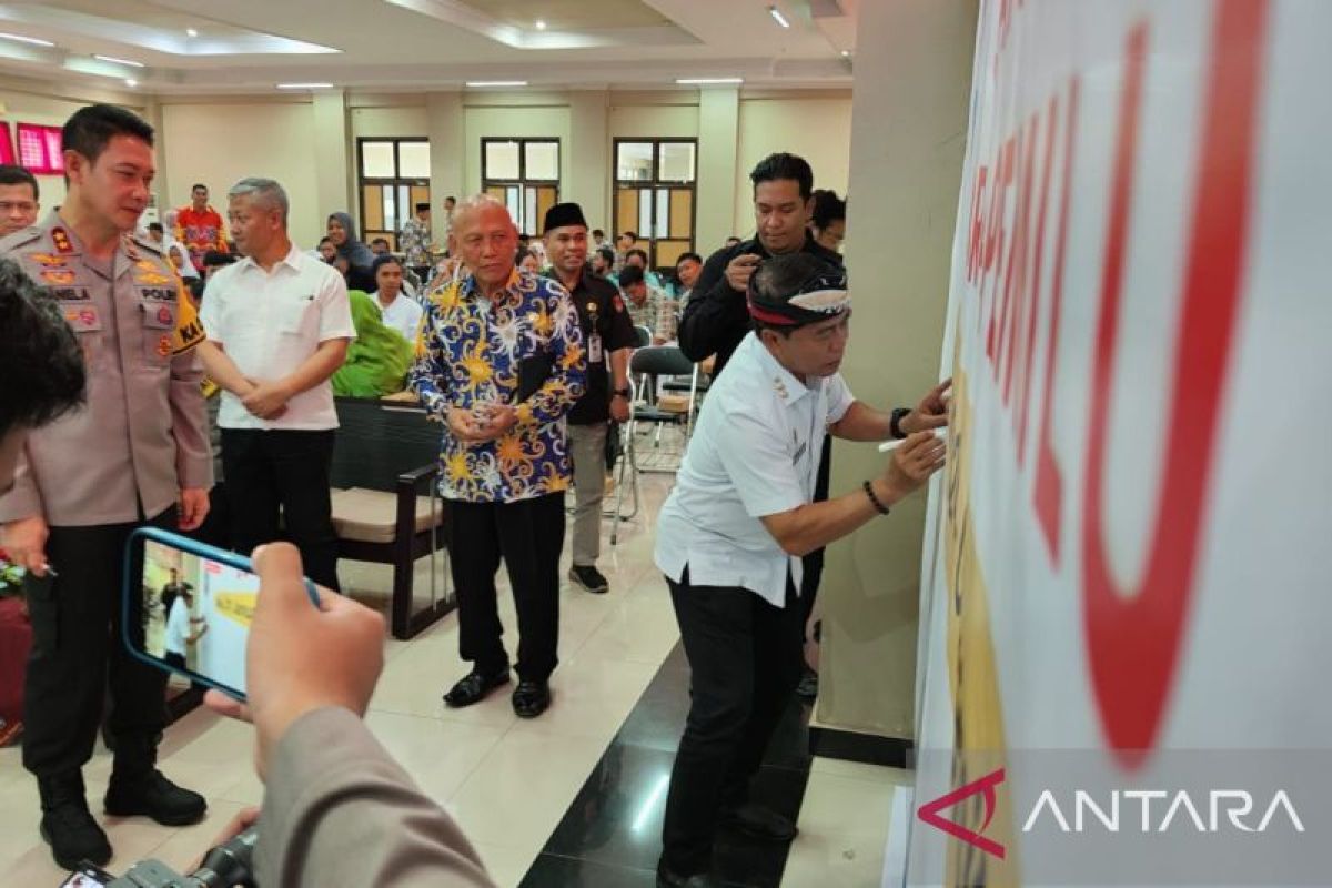 Gubernur dan Kapolda deklarasi pemilu damai di Kaltara