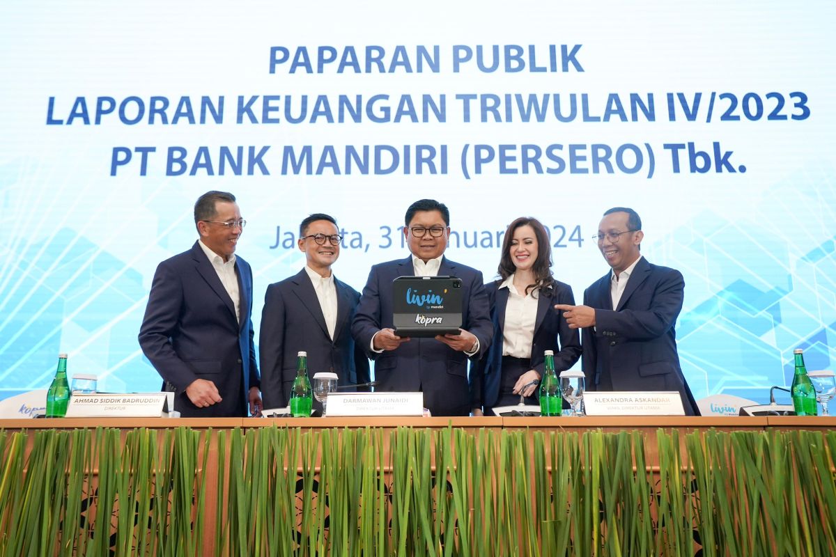 Terus melaju ! Bank Mandiri bukukan laba bersih Rp55,1 triliun di 2023