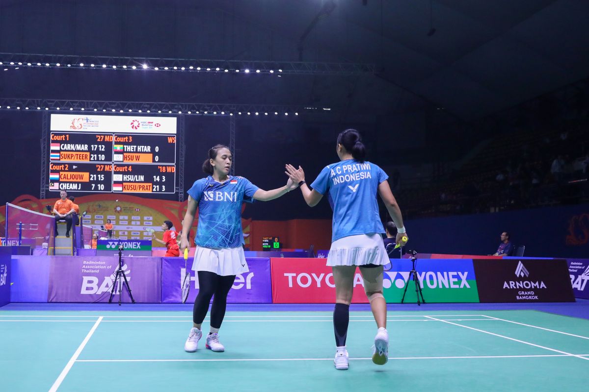 Kepercayaan diri bawa Ana/Tiwi maju ke perempat final Thailand Masters