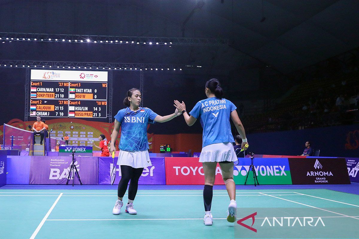 Kepercayaan diri bawa Ana/Tiwi maju ke perempat final Thailand Masters