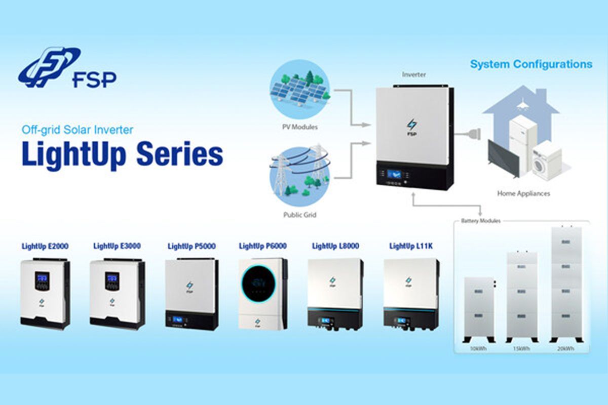 FSP Group launches new LightUp Series PV Inverters and EnerX 3000 Energy Storage System
