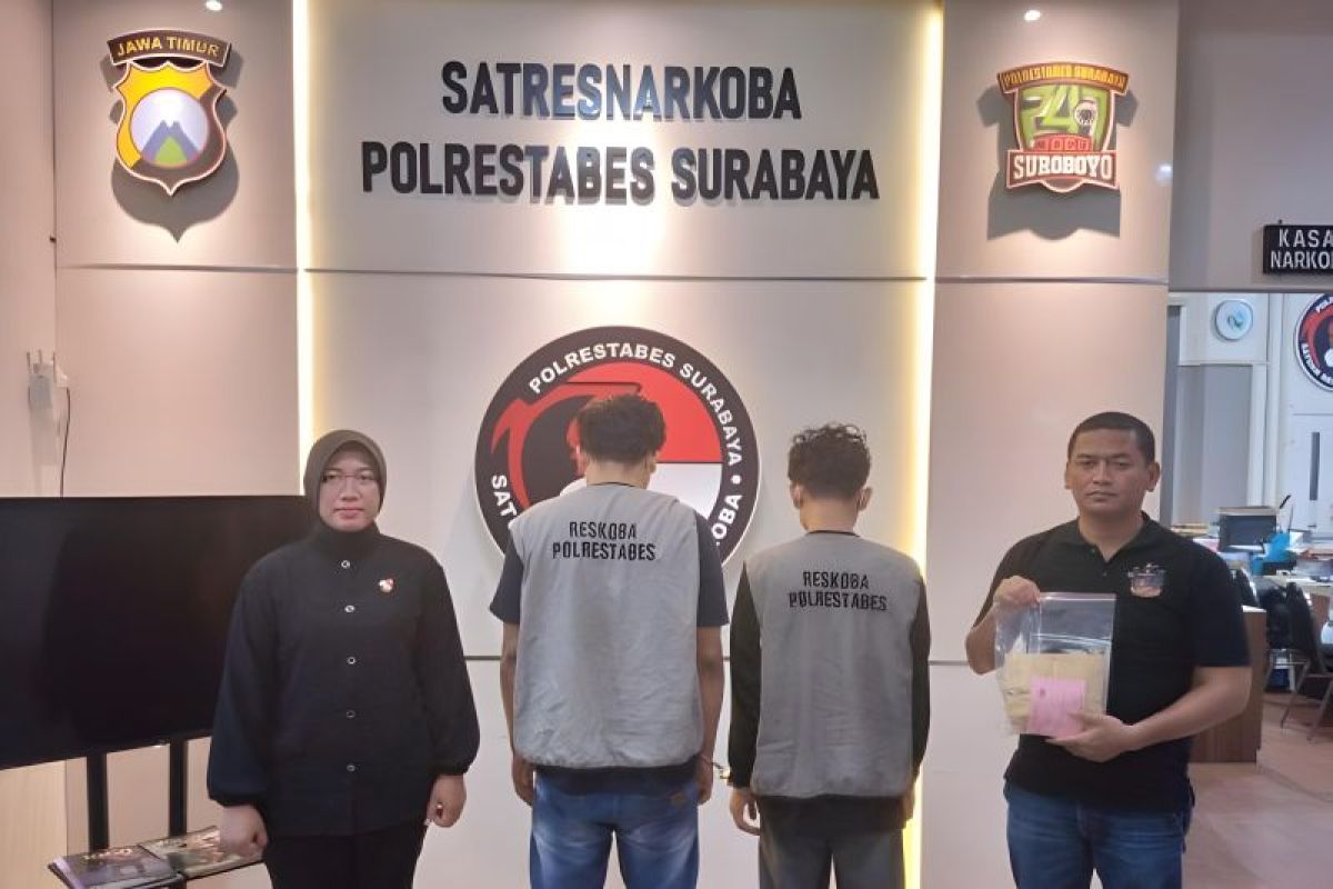 Kasus Narkoba, Polisi Surabaya amankan dua pria asal Sidoarjo