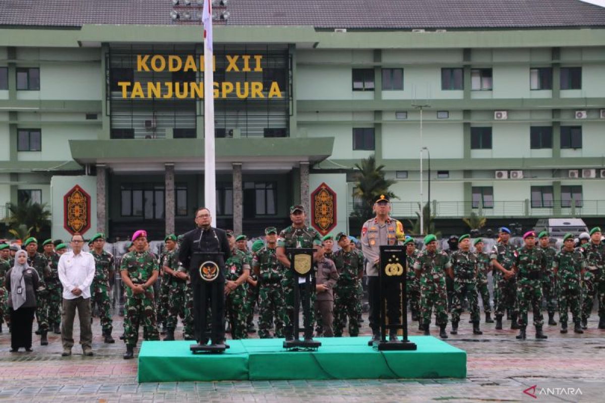 Kodam XII/Tanjungpura siagakan 9.111 personel amankan Pemilu 2024