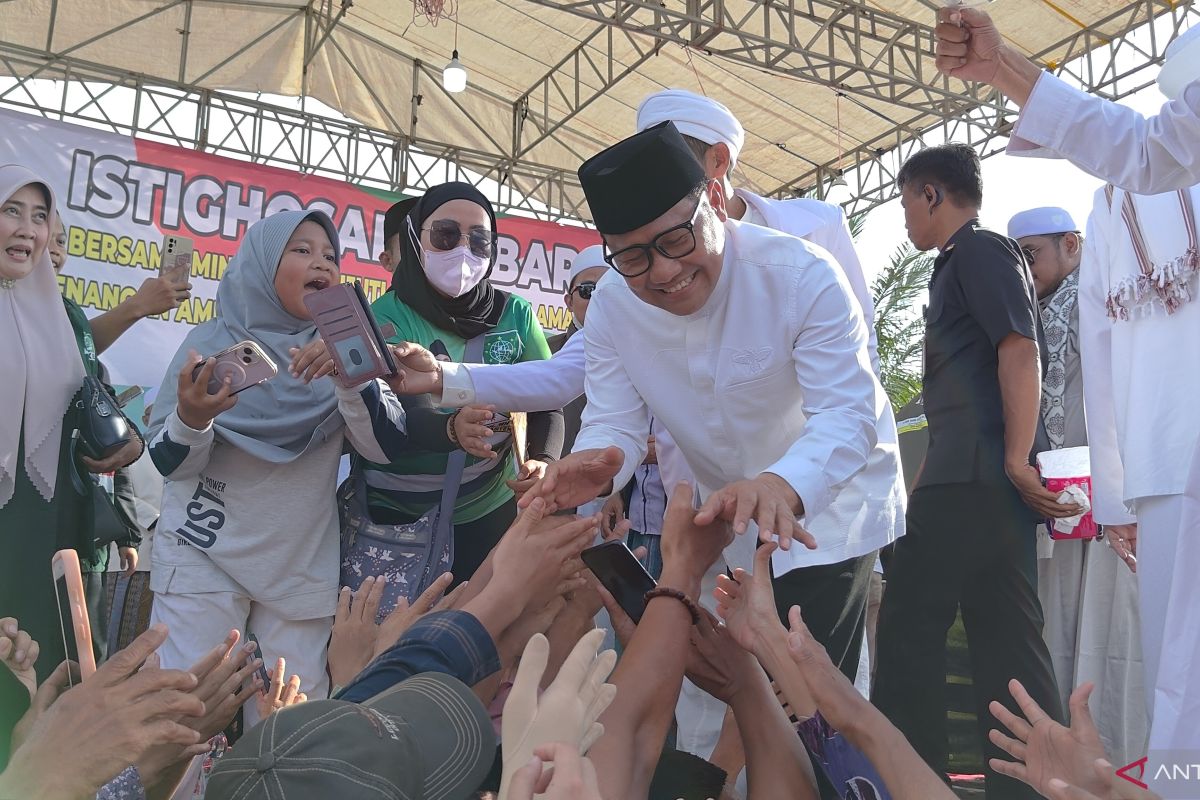 Cak Imin hadiri istighosah kemenangan AMIN di Tangerang