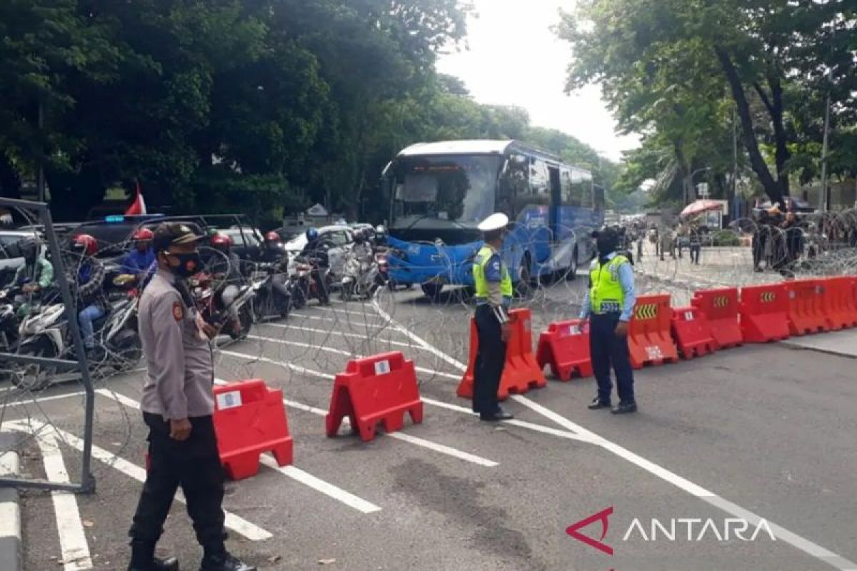 Polisi terjunkan 576 personel jaga aksi di sekitar Patung Kuda