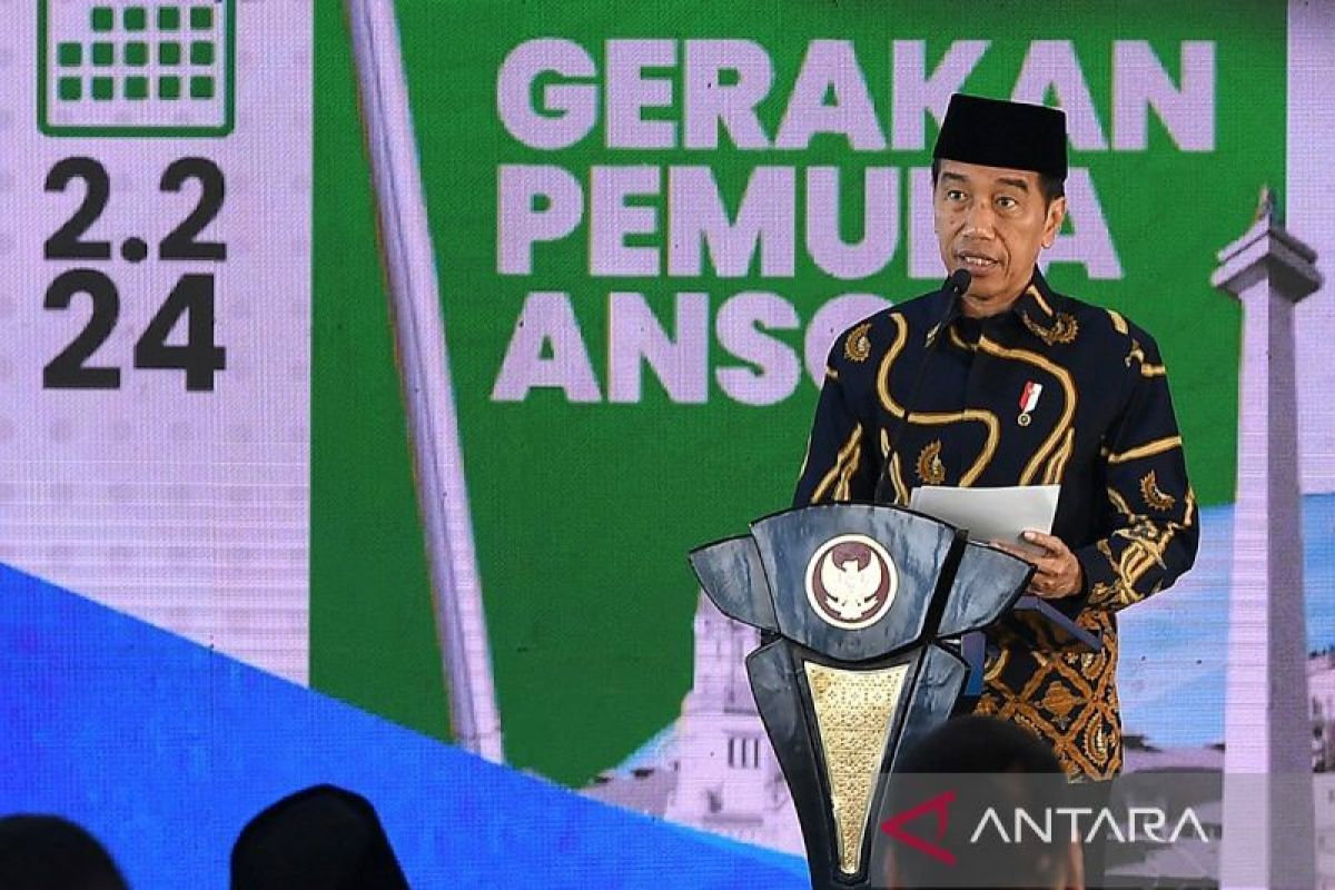 Jokowi sebut Kongres GP Ansor unik di atas kapal yang berlayar