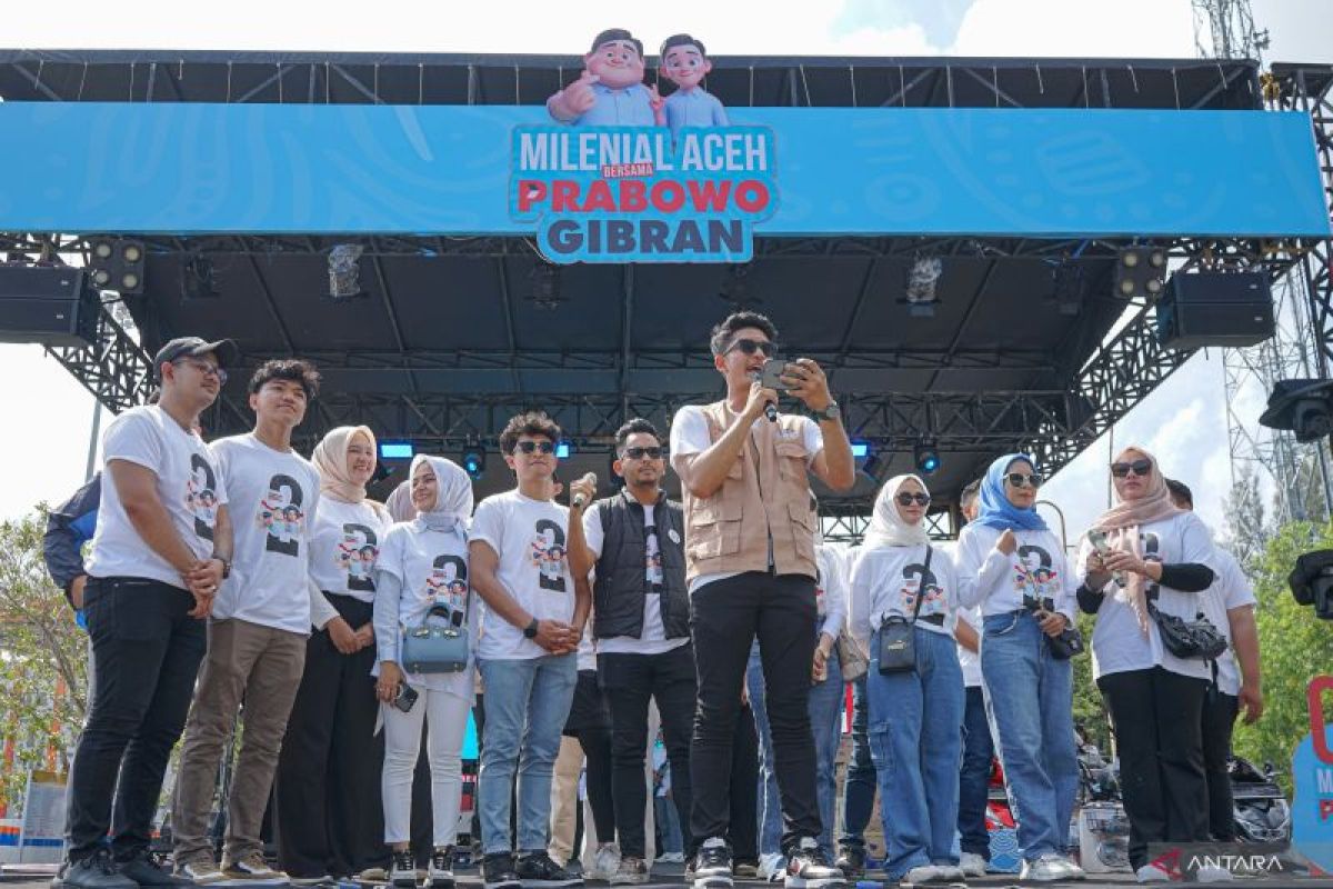 FOTO - Dukungan milenial Aceh untuk Prabowo-Gibran
