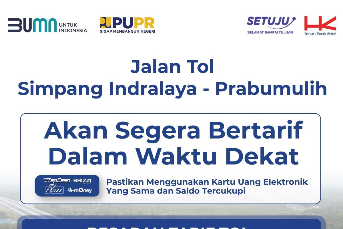 Jalan tol simpang Indralaya-Prabumulih segera bertarif