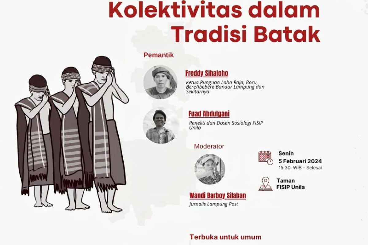 Punguan Loho Raja-Pojok FISIP Unila diskusikan 'Kolektivitas dalam Tradisi Batak'