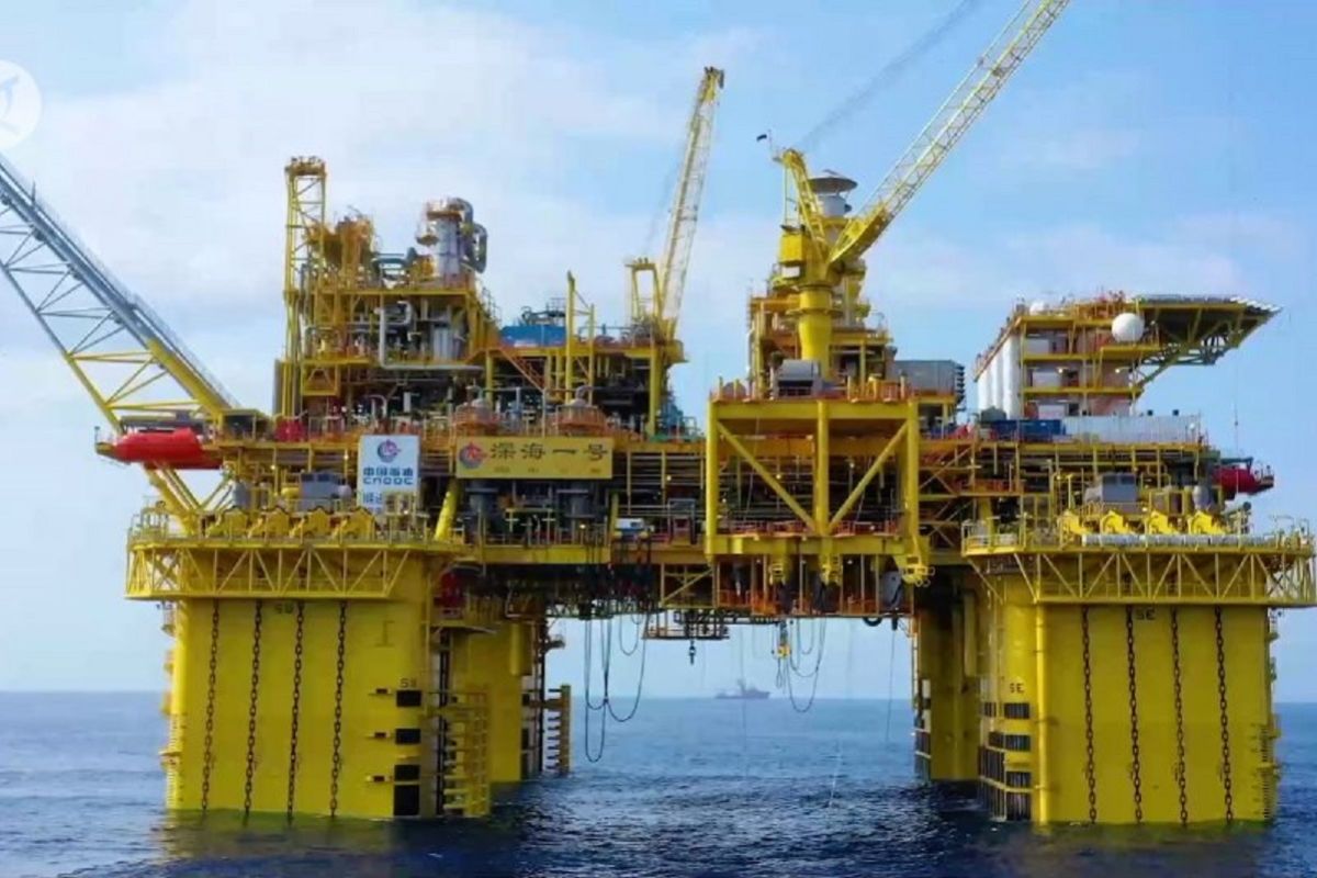 Ladang gas laut dalam yang dikembangkan China mampu catat rekor output migas