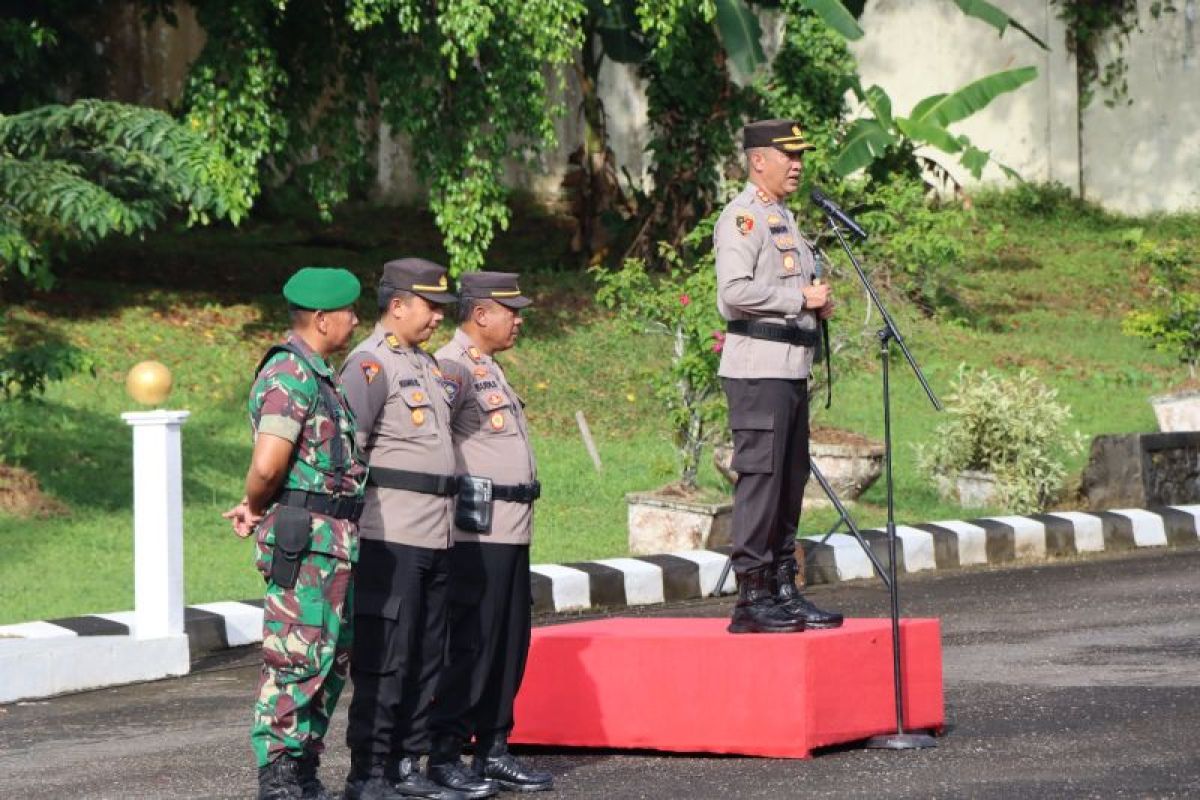 Polres Tarakan Latih Satuan Linmas Untuk Pengamanan TPS
