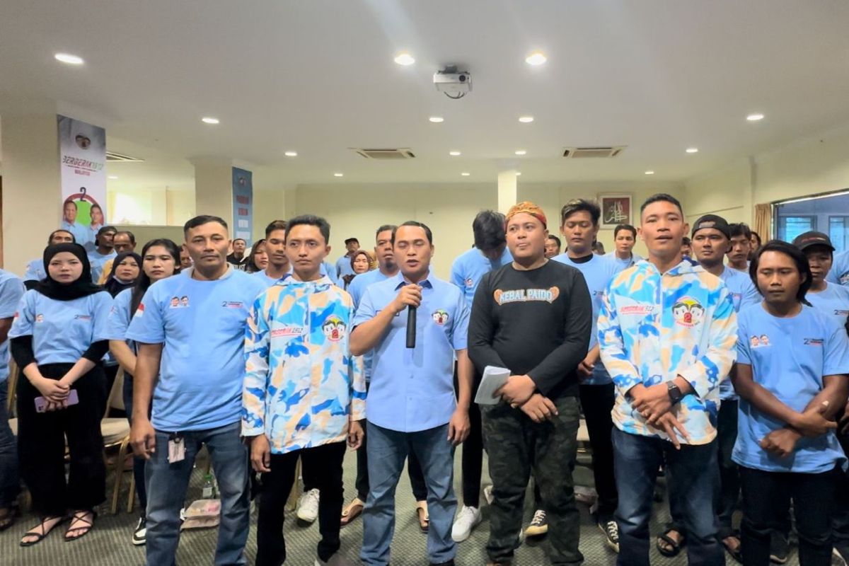Relawan Bergerak 1912 deklarasi dukungan Prabowo-Gibran di Malaysia