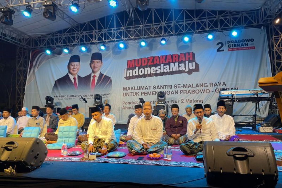 Sebanyak 50 kiai Malang Raya doakan Prabowo-Gibran debat kelima Pilpres