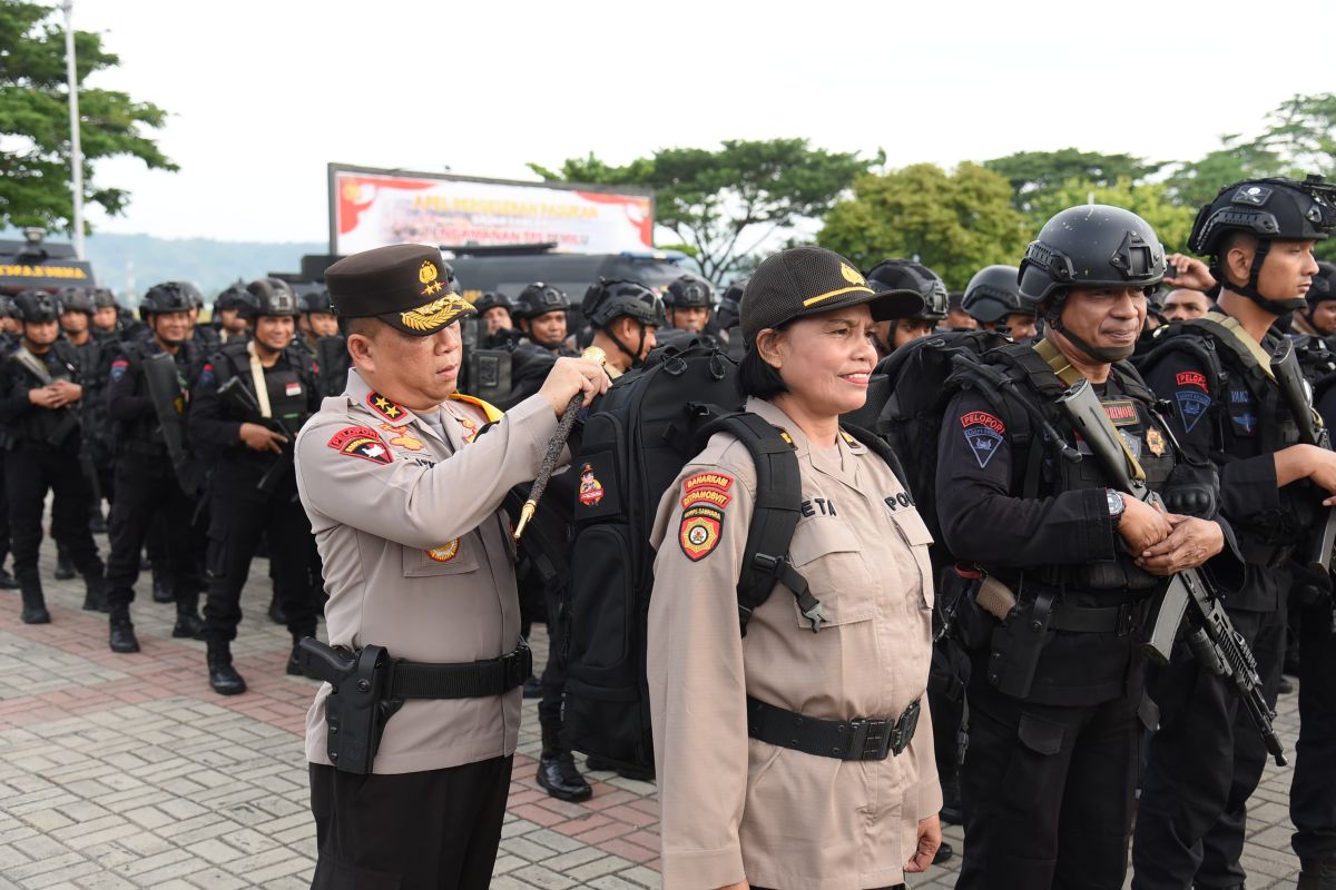 Polda Maluku tempatkan  695 personel  untuk  amankan  TPS