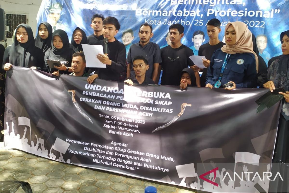 Anak muda, disabilitas dan perempuan Aceh tuntut pemerintah netral dalam Pemilu 2024
