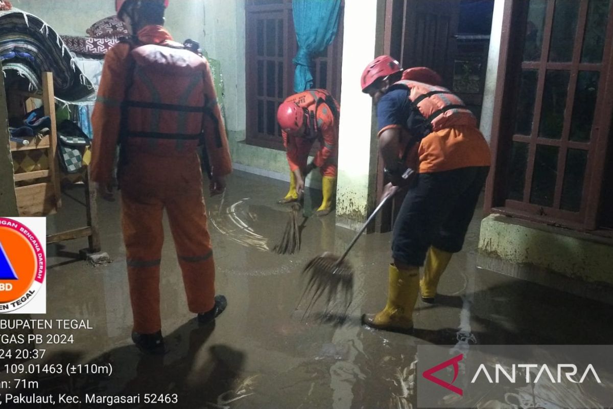 BNPB pastikan korban banjir di Tegal sudah kembali ke rumah