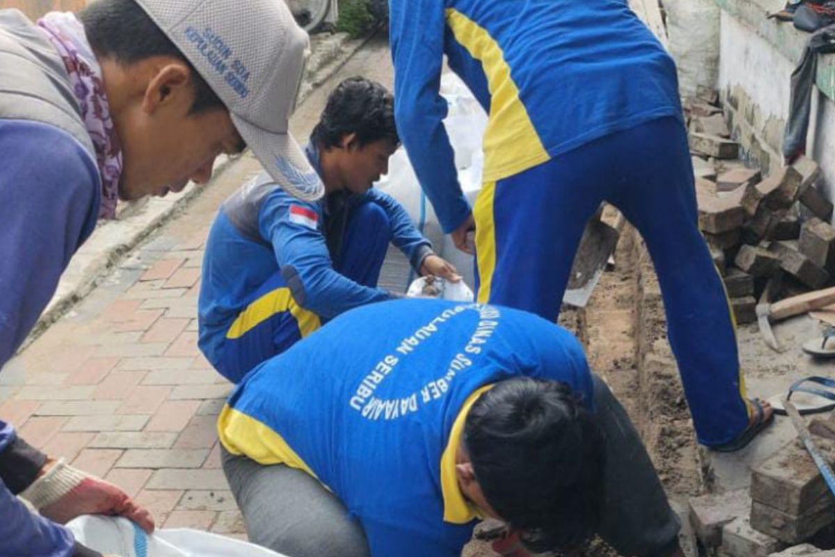 Cegah banjir, empat sumur resapan dibuat di Kelurahan Pulau Tidung