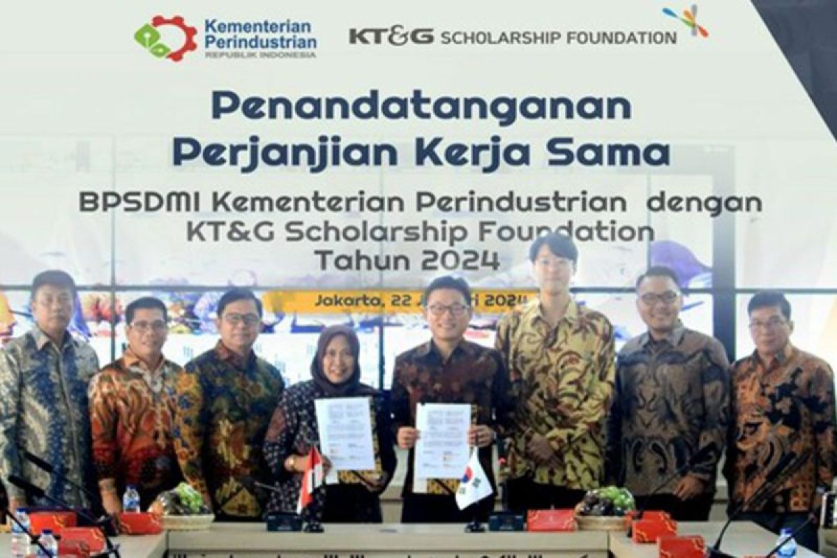 KT&G Scholarship Foundation signs MOU with BPSDMI of the Indonesian Ministry of Industry