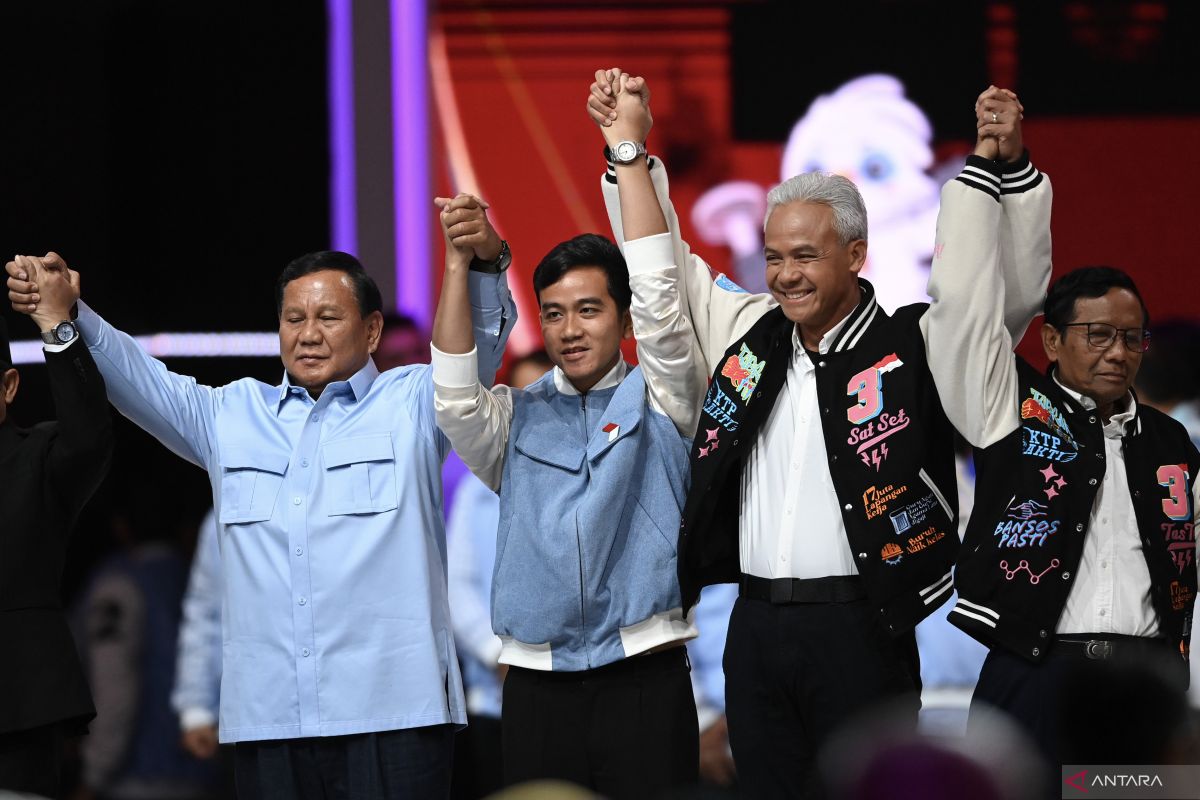 "Makan gratis" jadi kata paling sering disebut Prabowo di debat kelima Pilpres 2024