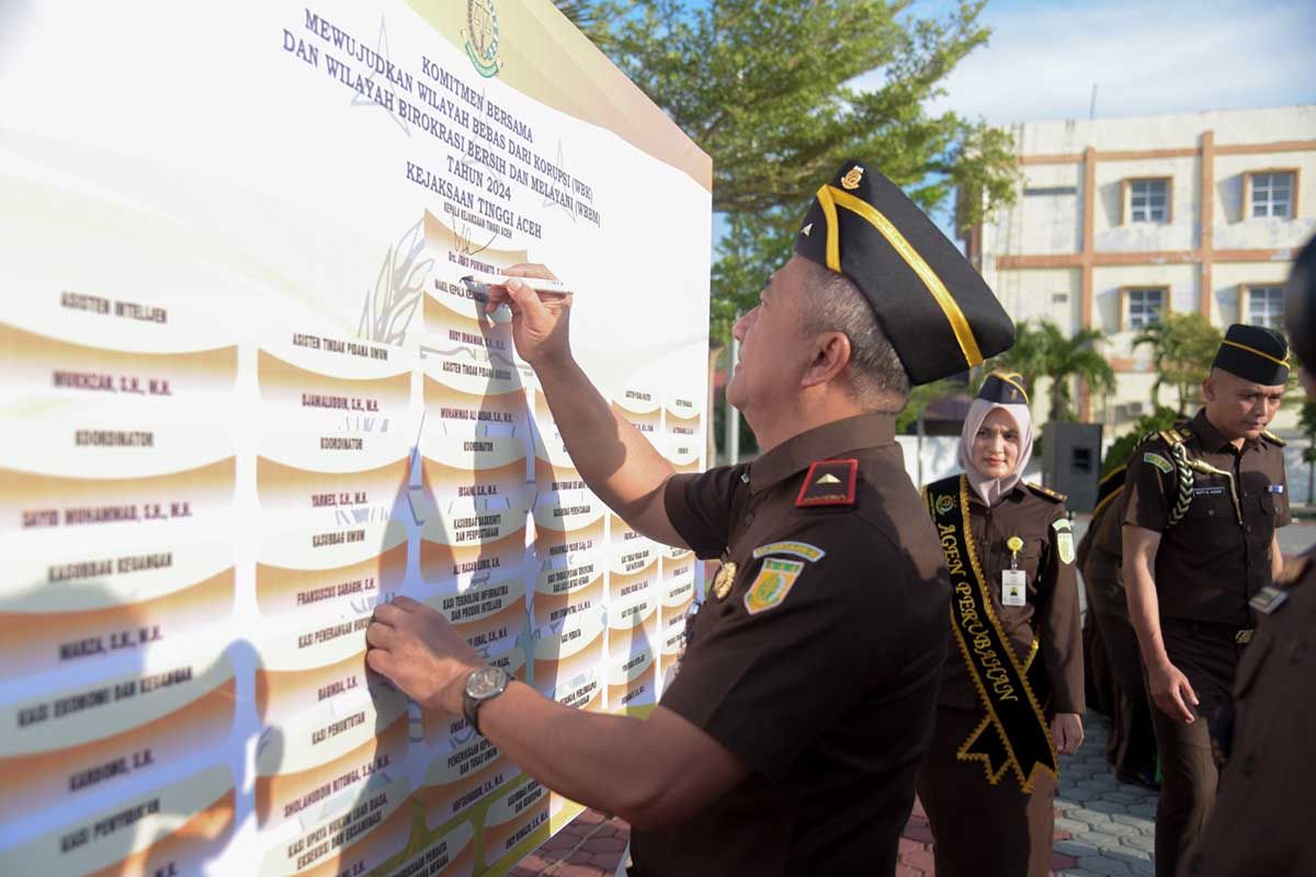 Kejati Aceh canangkan zona integritas bebas korupsi