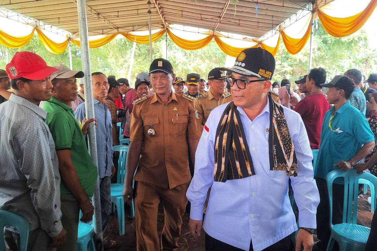 Deputy minister plants corn in Lamongan