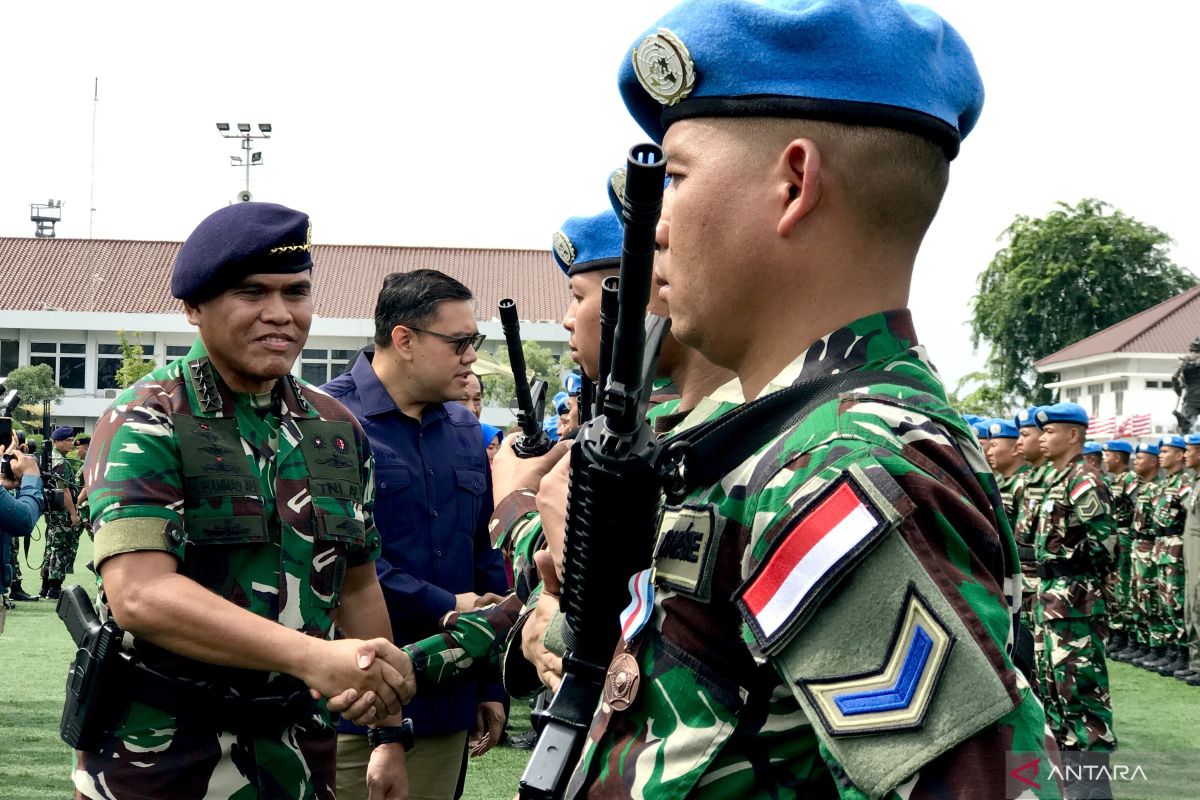 Kasal menyambut baik kembalinya Satgas MTF TNI XXVIII-N UNIFIL di Jakarta.
