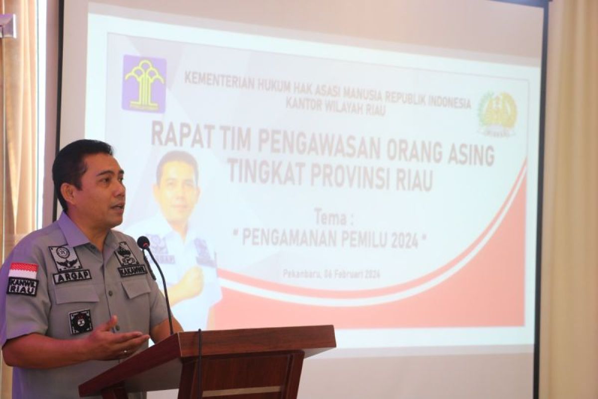 Kemenkumham Riau siap amankan Pemilu 2024 dari gangguan orang asing