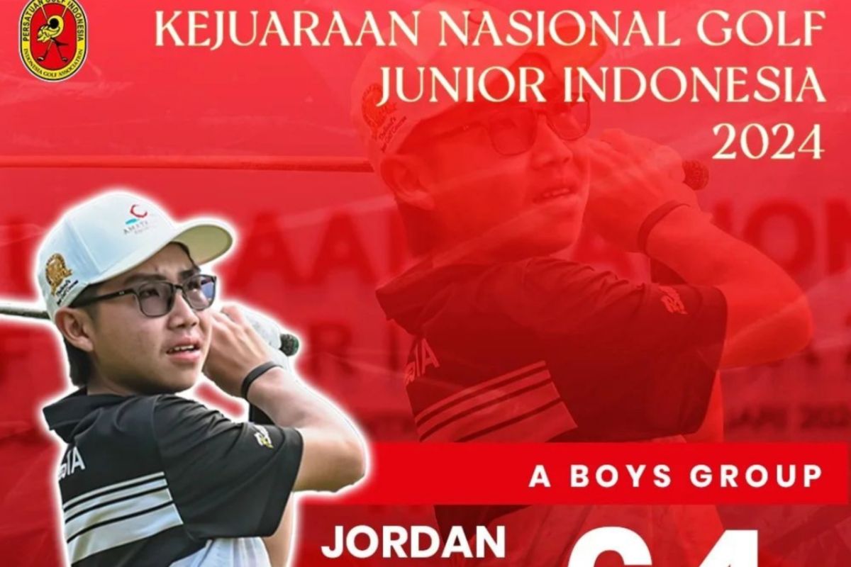 Jordan Indra tampil impresif dalam Kejurnas Golf Junior Indonesia 2024