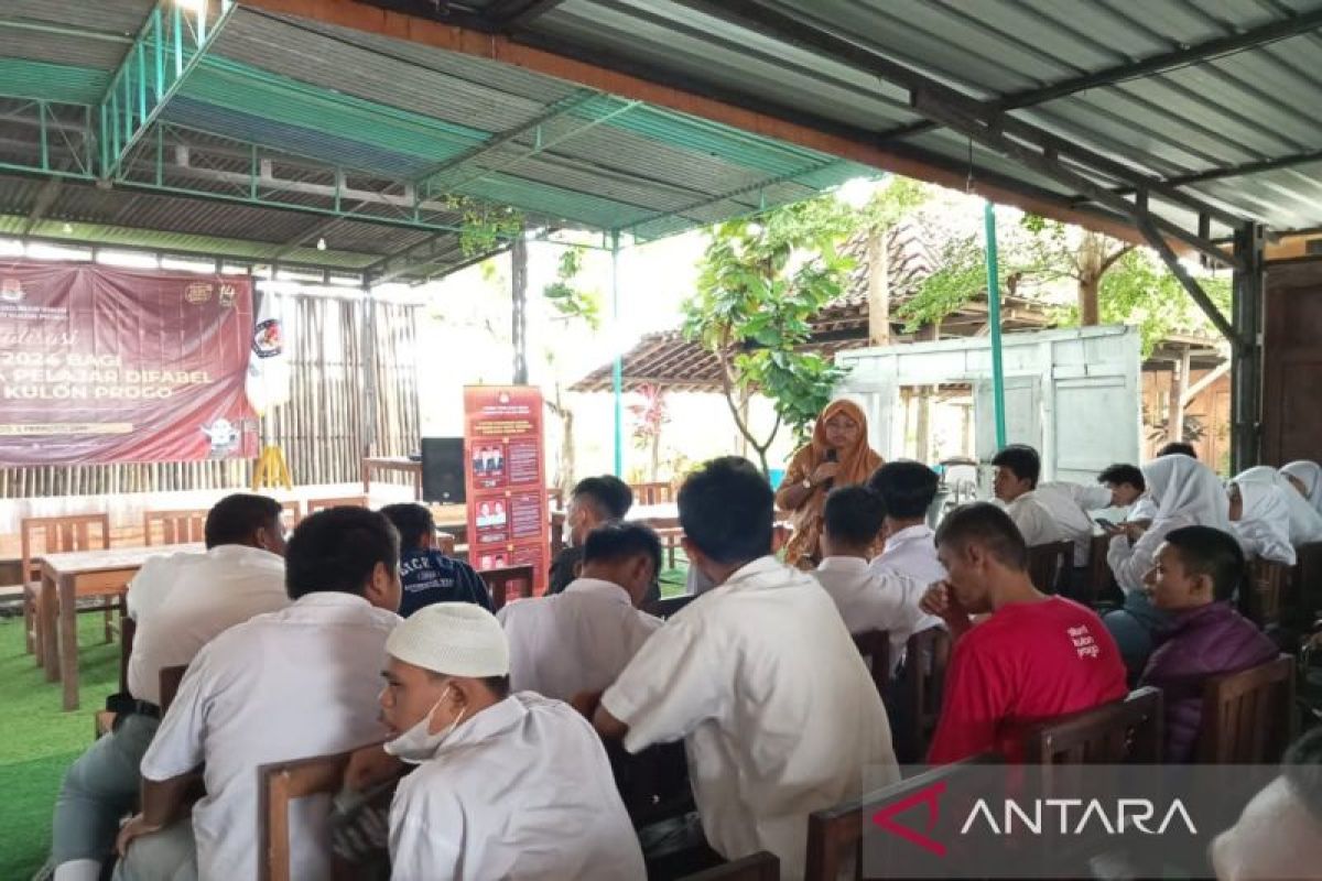 KPU Kulon Progo sosialisasikan pemilu bagi pemilih pemula disabilitas