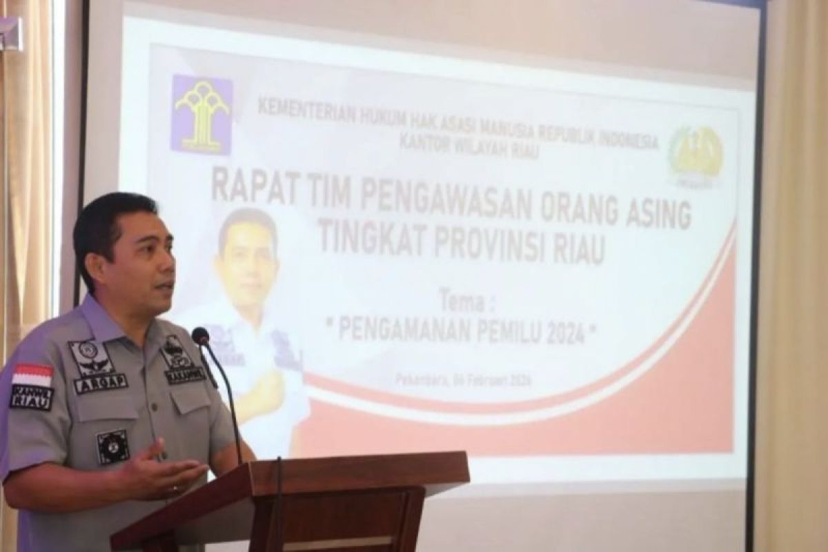 Kanwil Kemenkumham Riau waspadai gangguan pemilu oleh orang asing