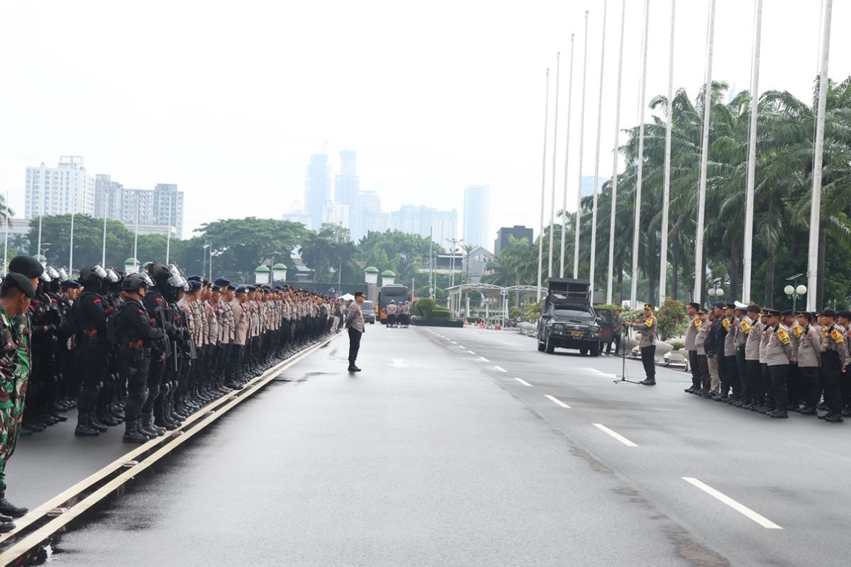 Polisi turunkan 2.730 personel untuk Aksi Bersama Desa Jilid IV di depan Gedung DPR/MPR