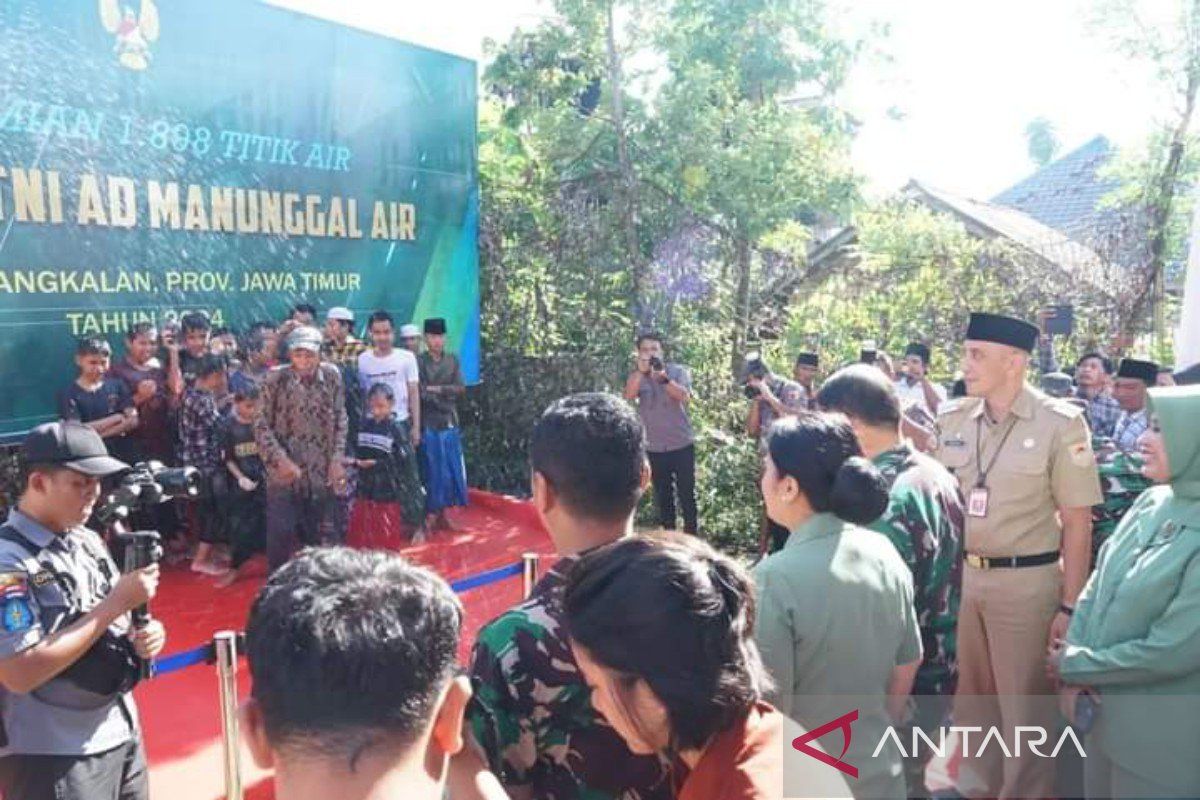 TNI AD bantu pengeboran air bersih di Bangkalan