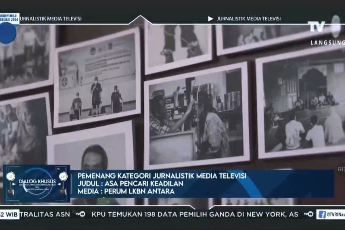 Kantor Berita ANTARA raih Anugerah Jurnalistik Adinegoro 2023 kategori liputan media televisi