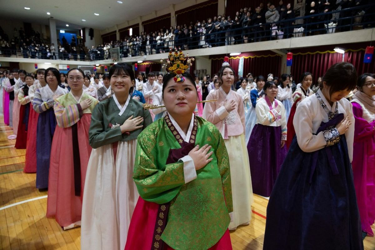 Menengok suasana upacara kelulusan tradisional di Korea Selatan