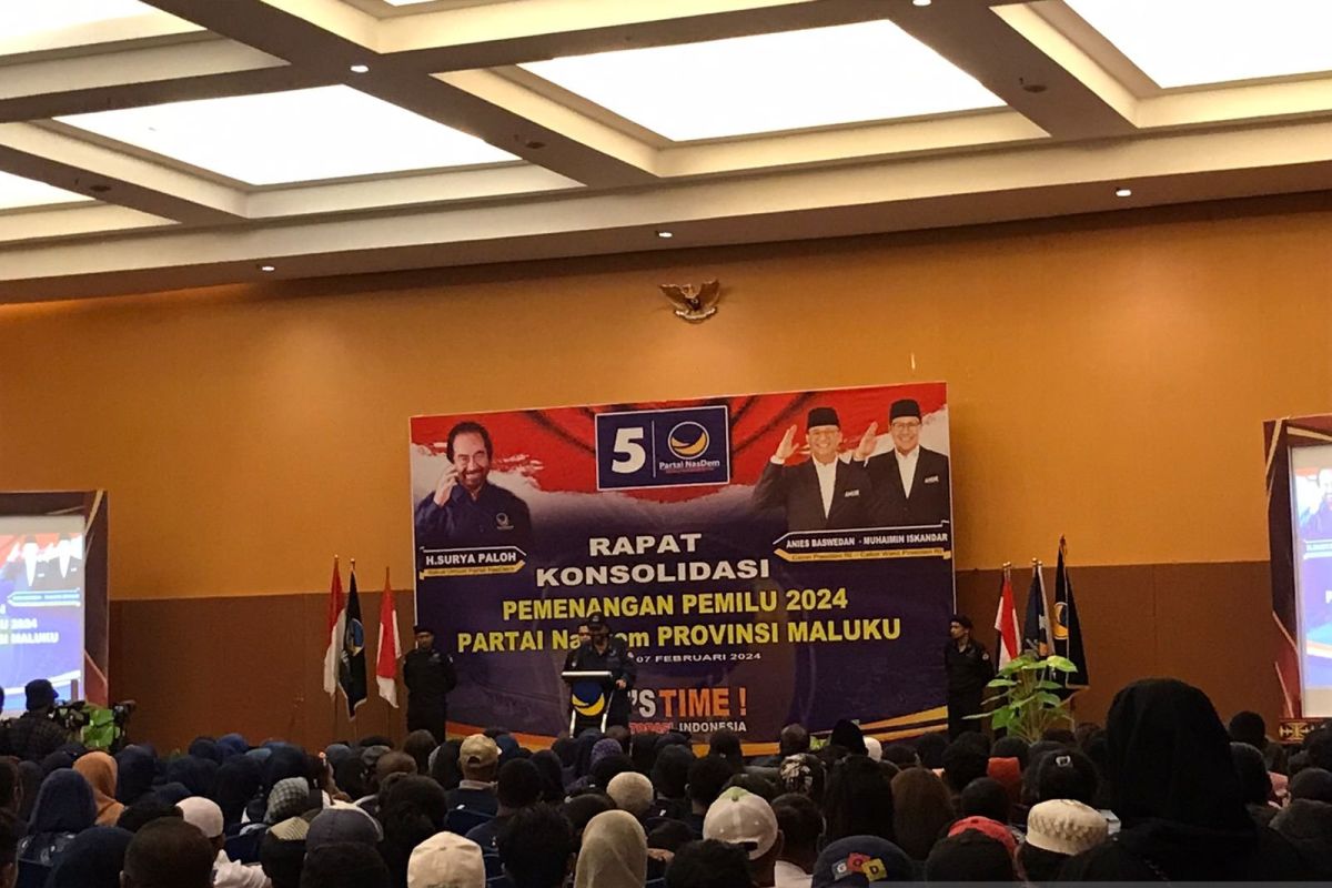 Surya Paloh ajak kader Nasdem di Maluku jaga persatuan jelang Pemilu