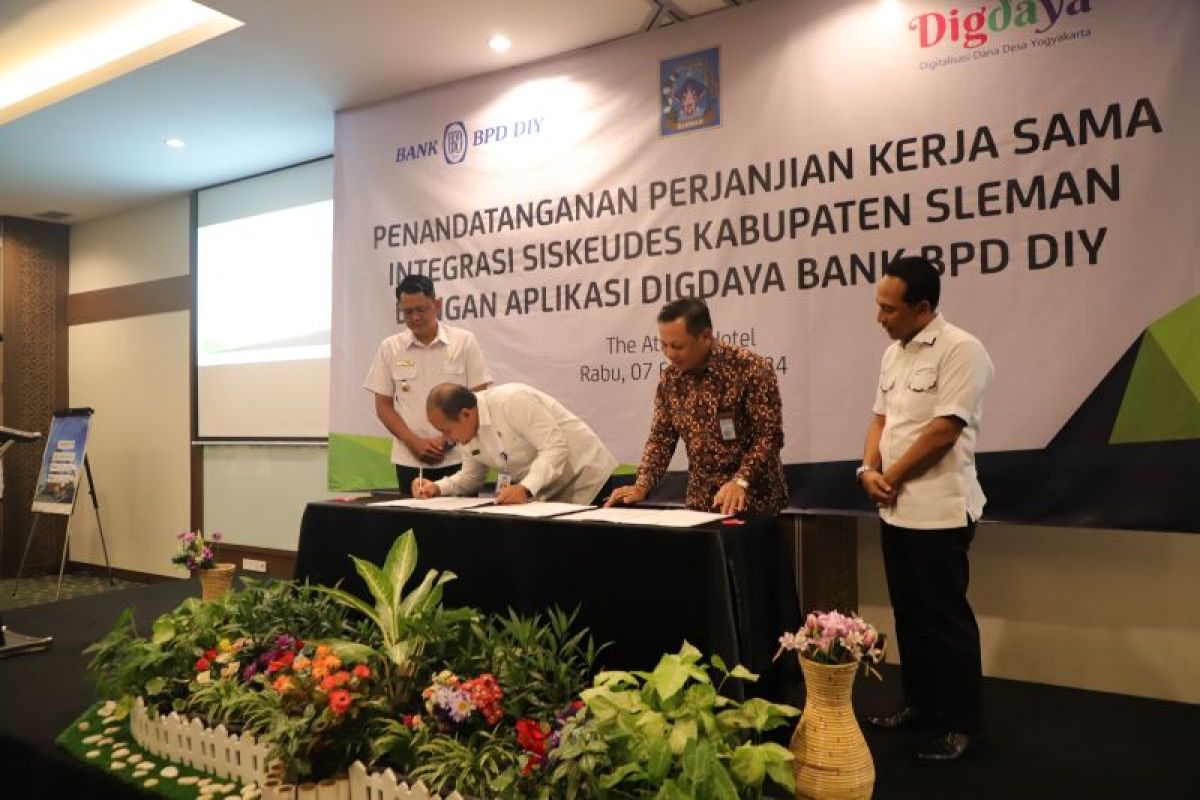 Sleman menggandeng Bank BPD DIY dorong digitalisasi keuangan kalurahan