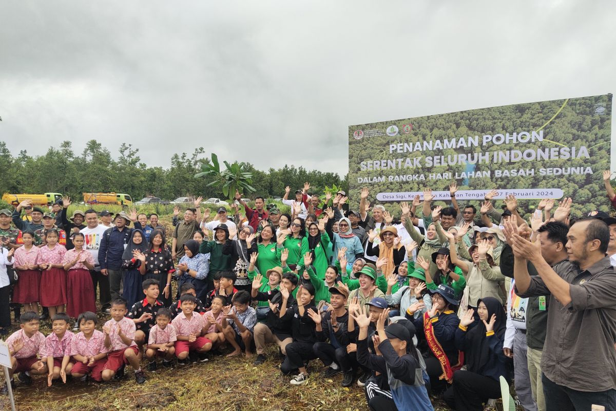 BRGM-KLHK tanam pohon di lahan gambut Kalteng