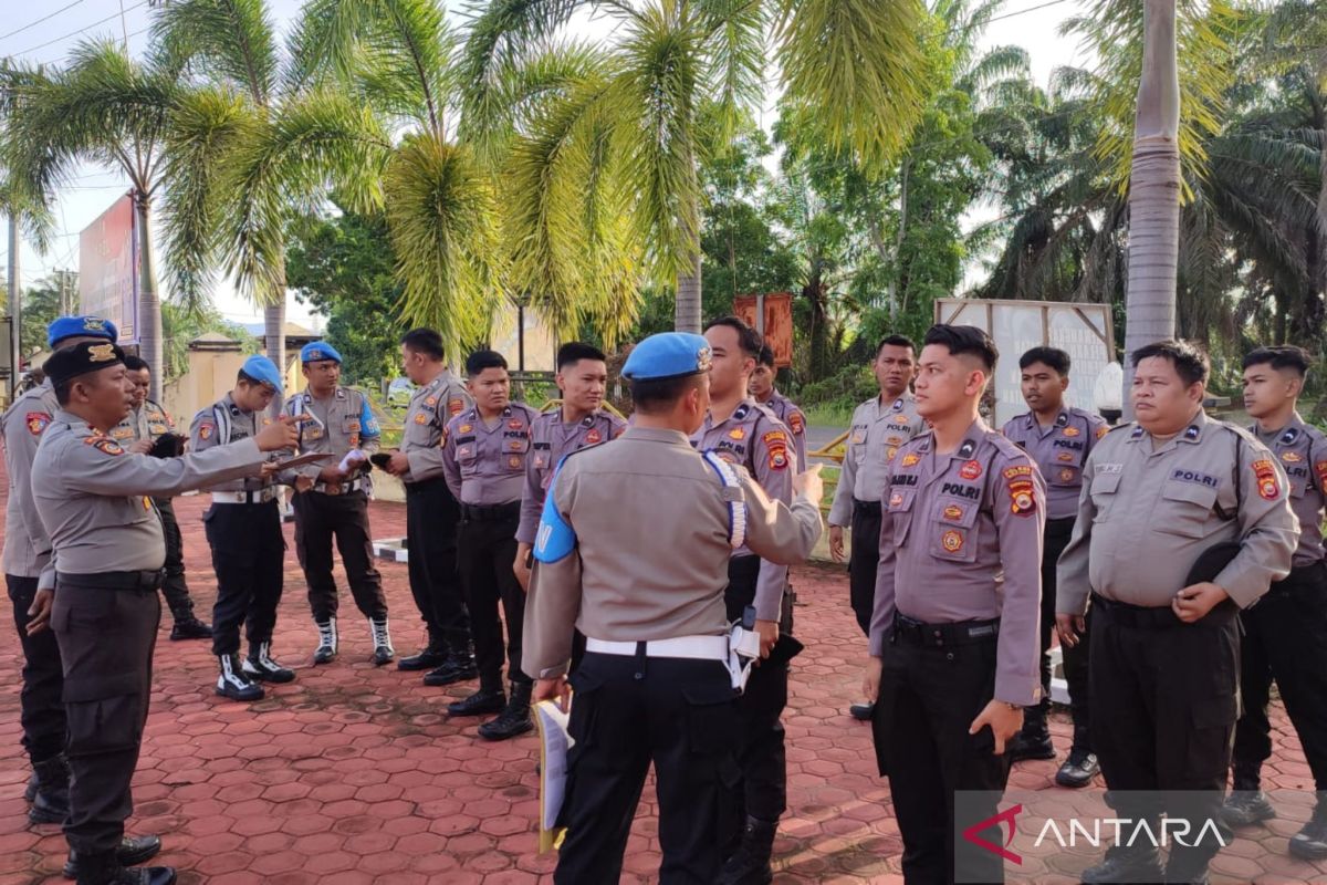 Polres Mukomuko cek kesiapan personel amankan Pemilu 2024