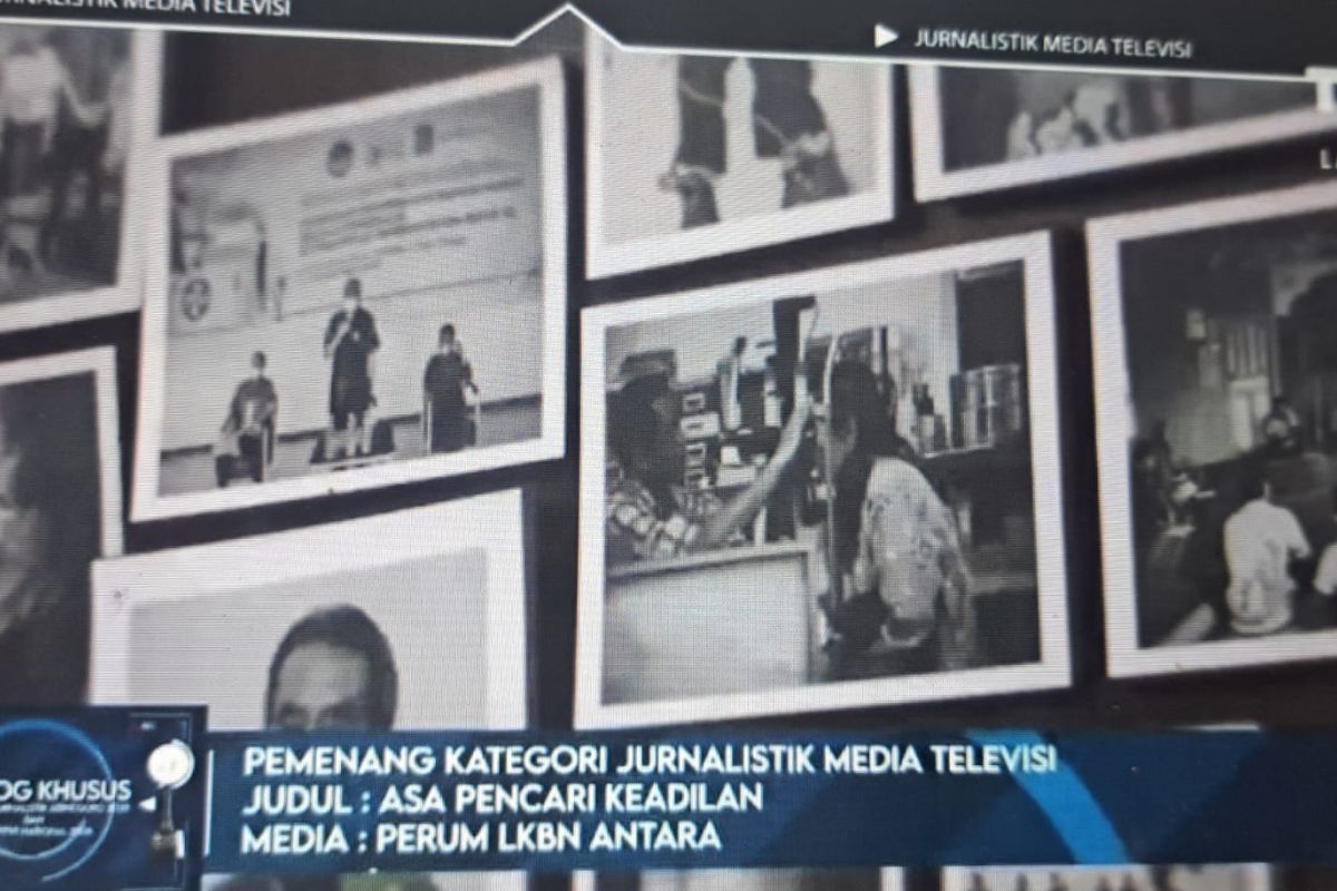ANTARA raih Anugerah Jurnalistik Adinegoro 2023 kategori liputan media televisi