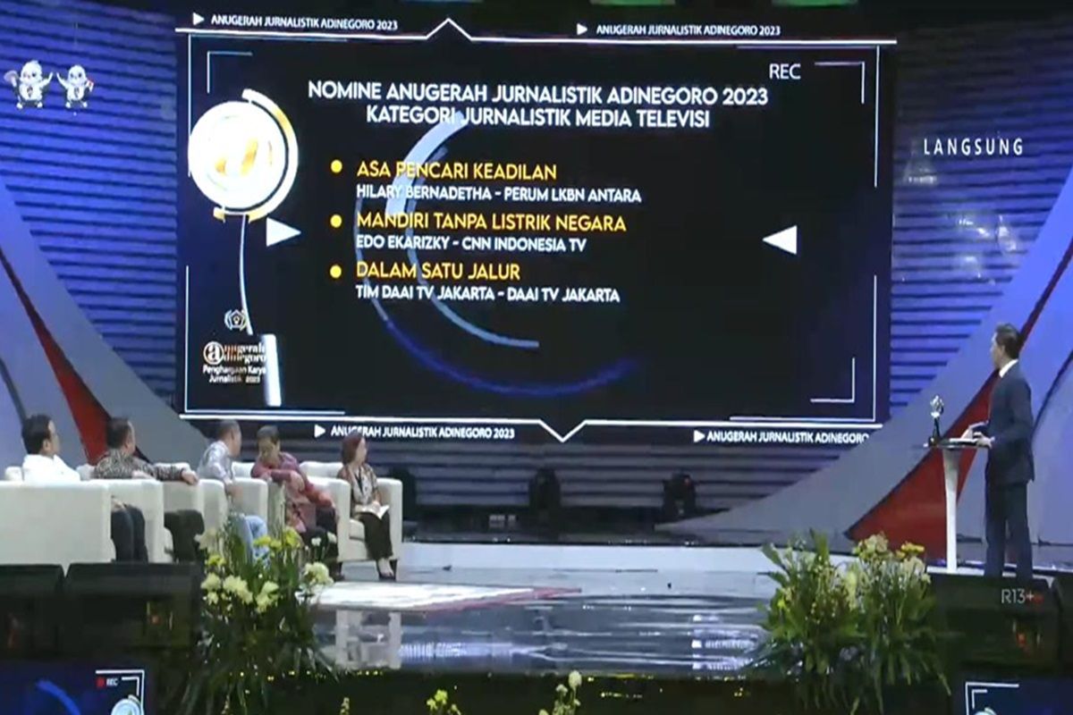 LKBN ANTARA raih Anugerah Jurnalistik Adinegoro 2023 kategori liputan media TV