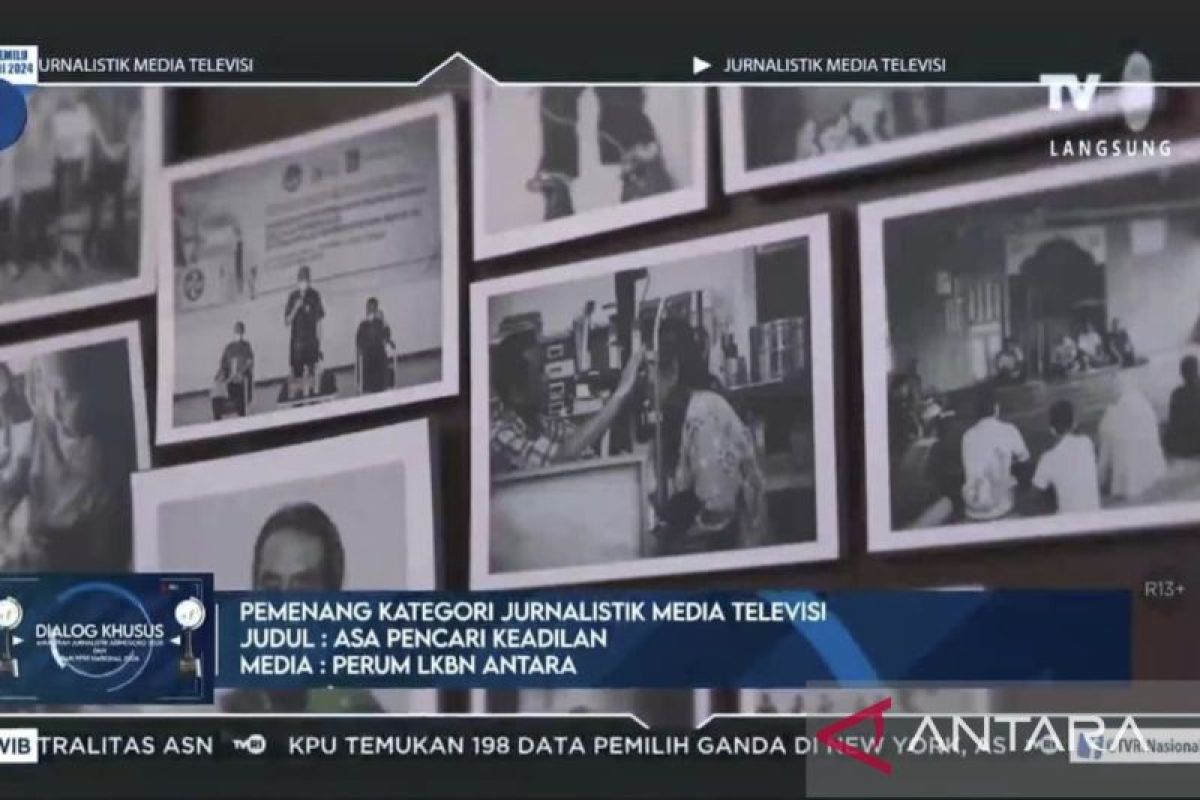 Kantor Berita ANTARA raih Anugerah Jurnalistik Adinegoro 2023 kategori liputan media televisi