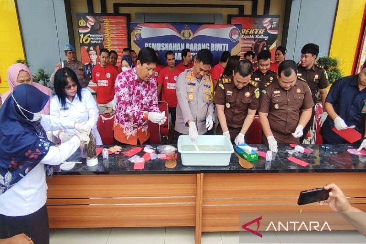 Polres Kotim musnahkan barang bukti senilai Rp709 juta