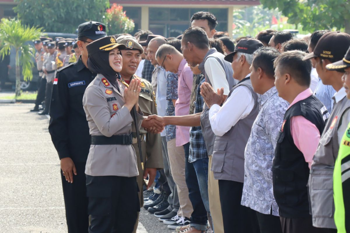 Polres Kulon Progo apel bersama panwascam mempersiapkan Pemilu 2024