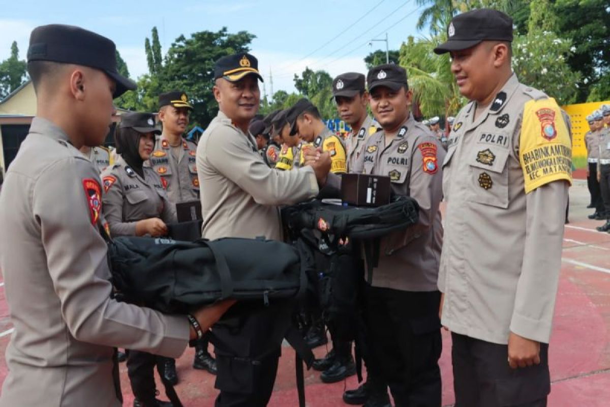 Polres Polewali Mandar kerahkan 445 personel amankan 1.362 TPS Pemilu 2024