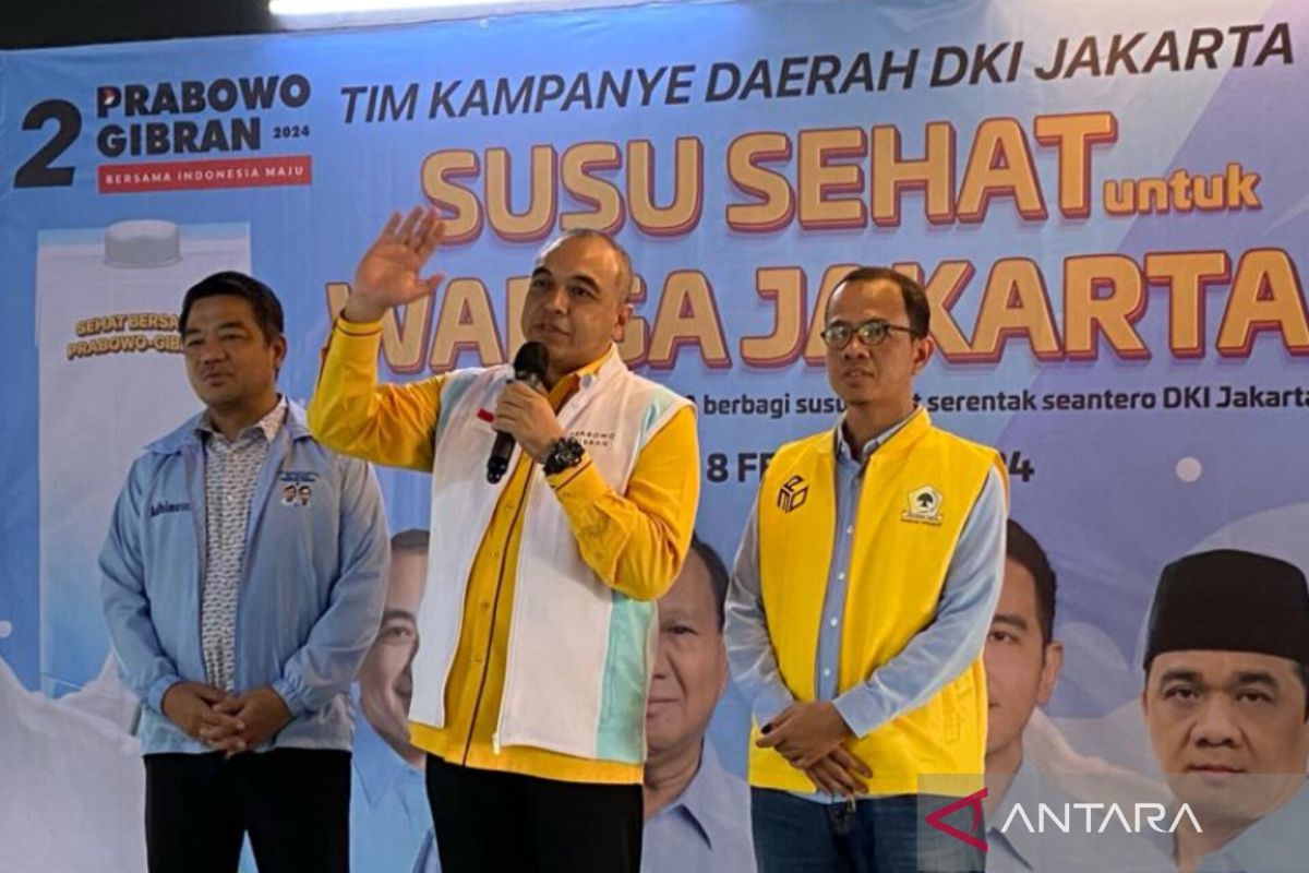 Golkar DKI bagikan 400 ribu susu di Jakarta demi tekan angka stunting