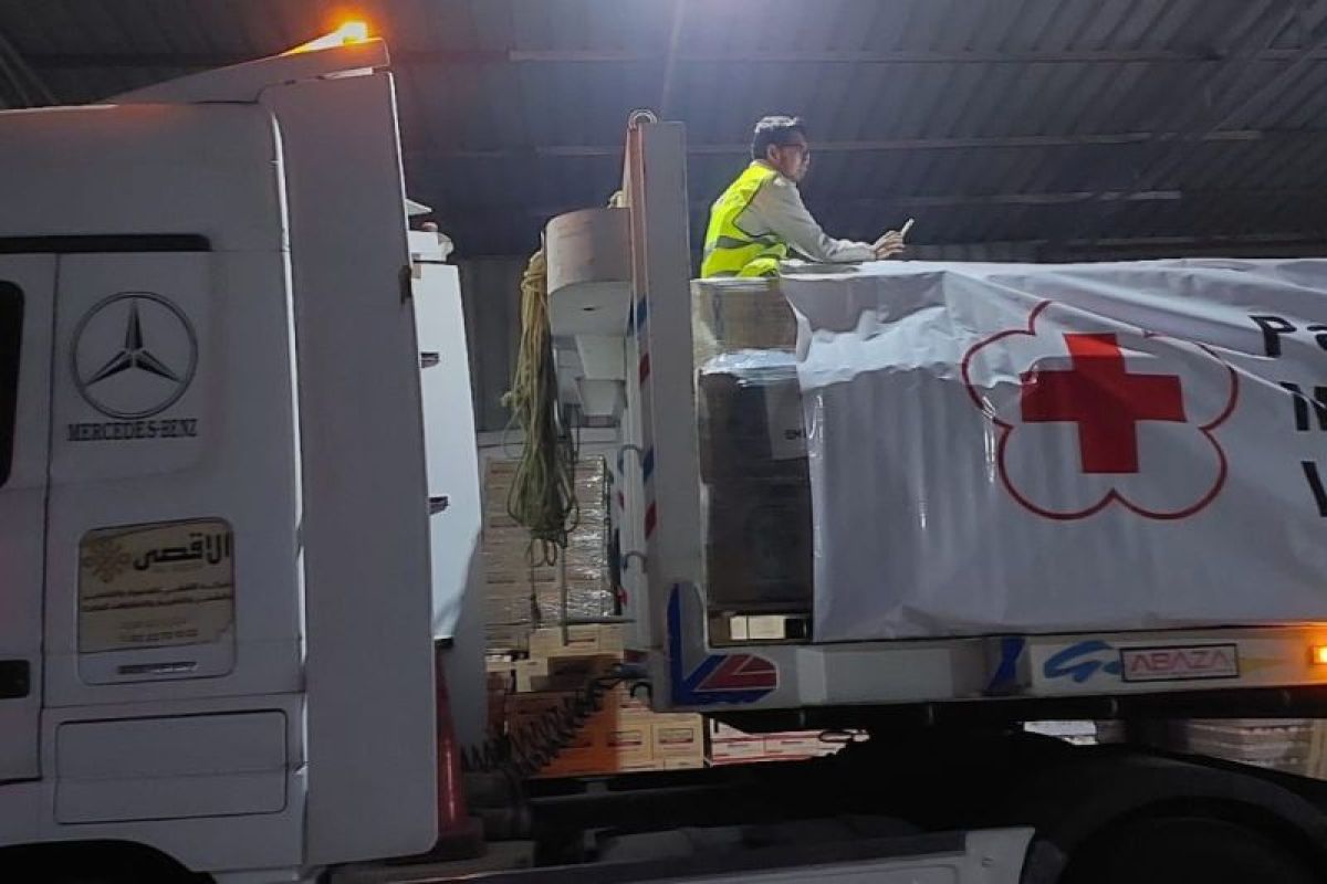 Indonesian Red Cross sends 32.5 tons of aid to Gaza, El Arish