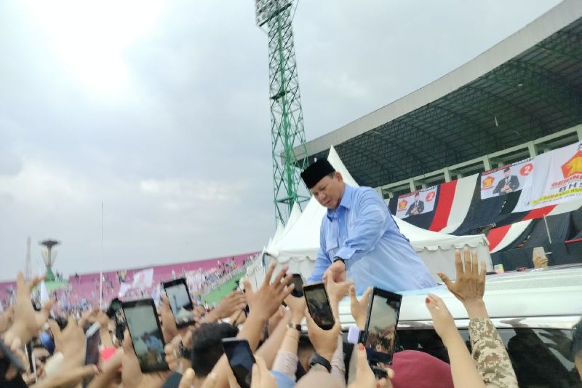 Caleg DPRD Jatim kerahkan ribuan simpatisan hadiri kampanye Prabowo
