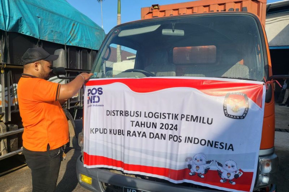 KPU Kubu Raya selesaikan distribusi logistik daerah perairan