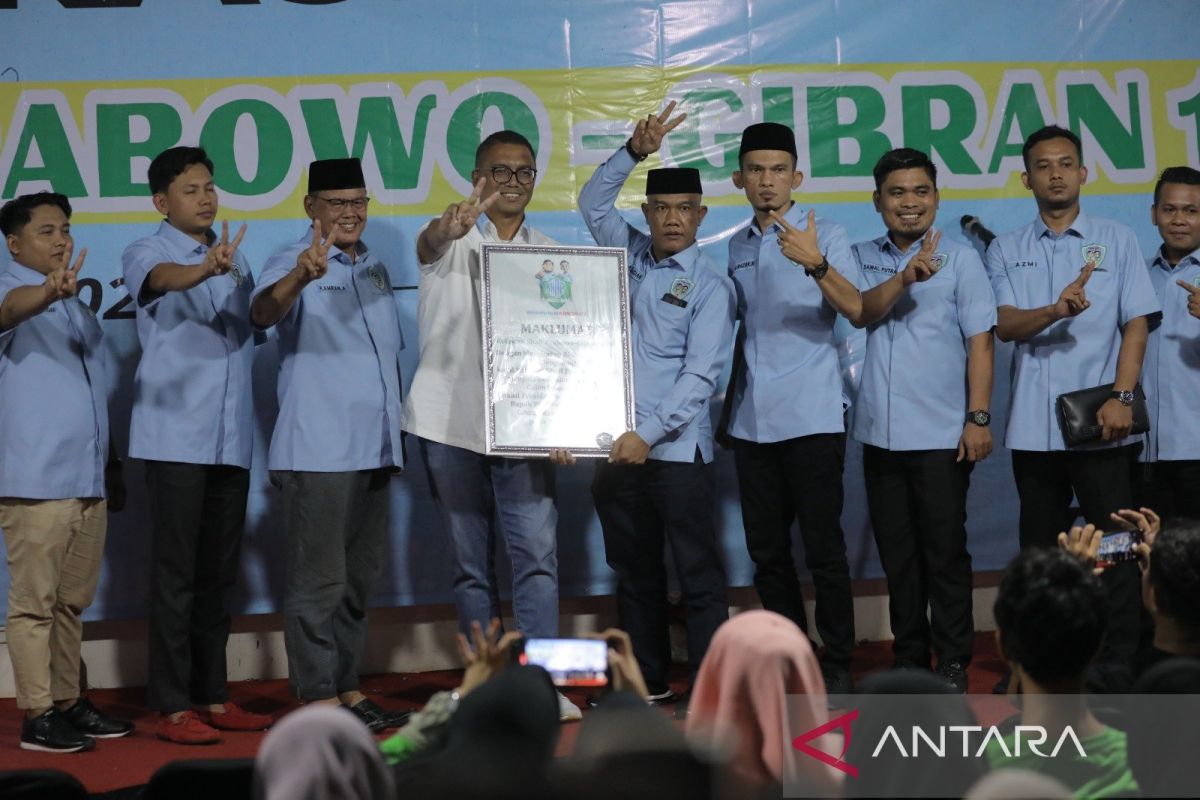 Kelompok relawan gencar deklarasi dukung Paslon 02