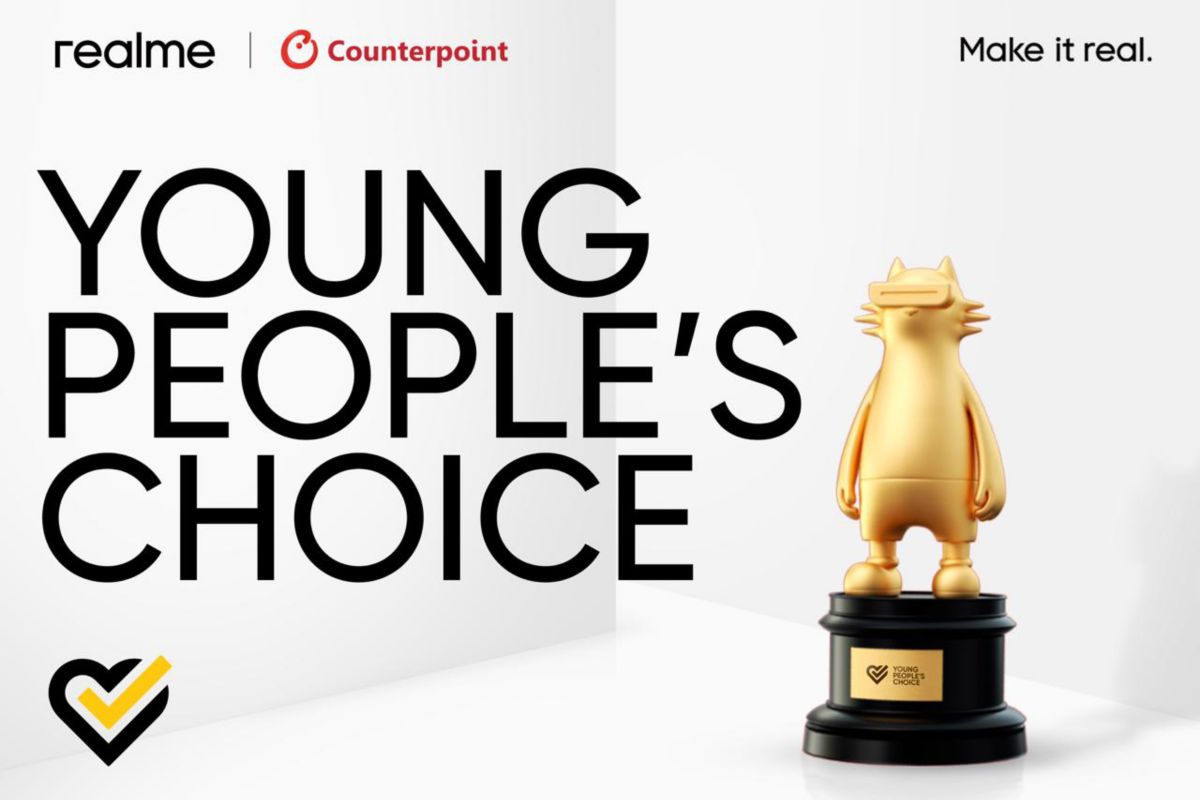 realme mendapat predikat “Choice of Youth” dari Counterpoint